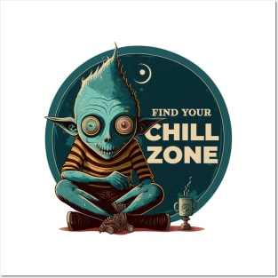 Find your Chill Zone | Meditation T-shirt Posters and Art